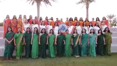 Har Ghar Tiranga: UAE Doctors Sing Indian National Anthem To Participate in ‘Azadi Ka Amrit Mahotsav’ for Independence Day 2022 (Watch Video)